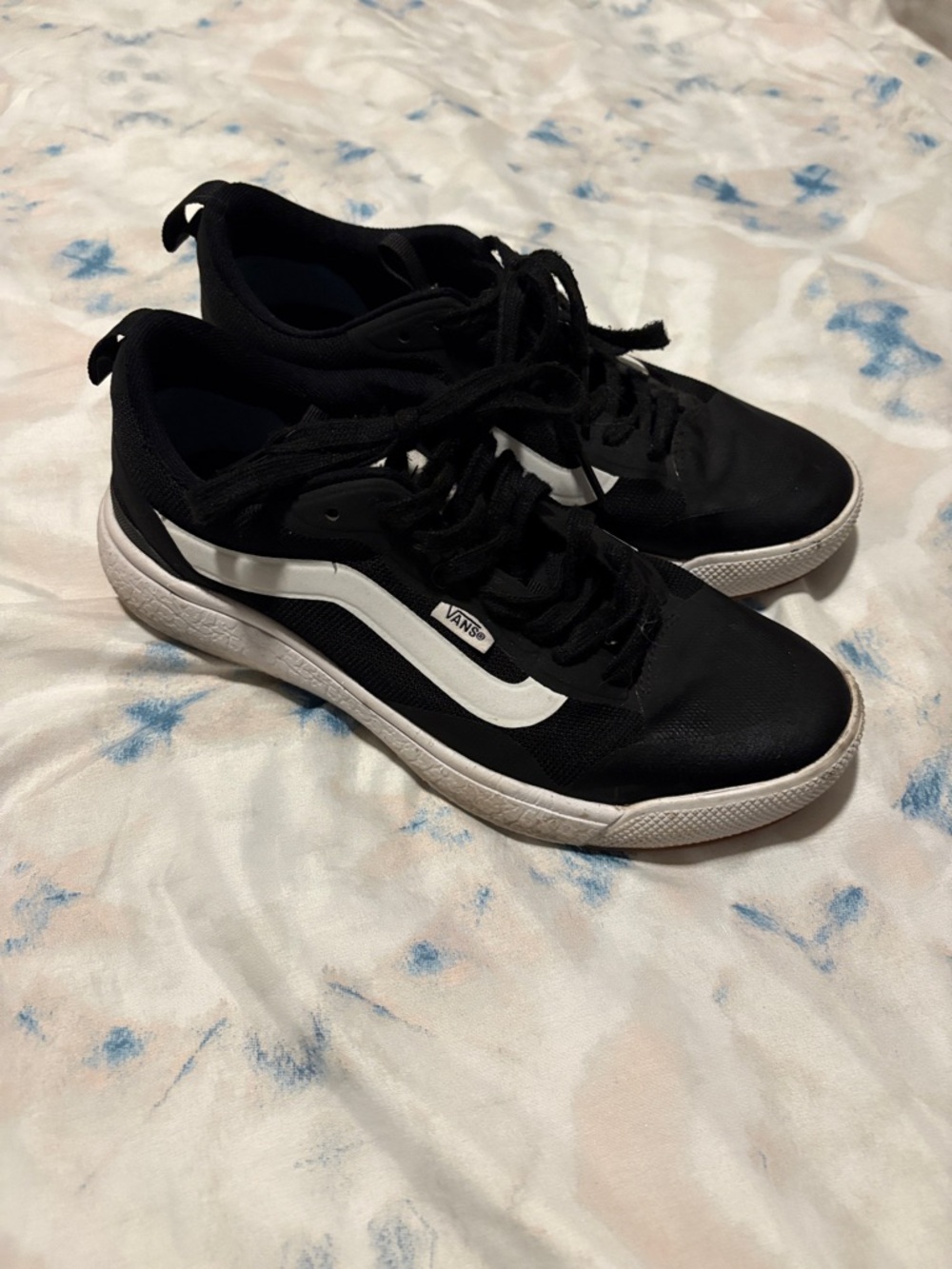 Vans Black and White Skate Sneakers